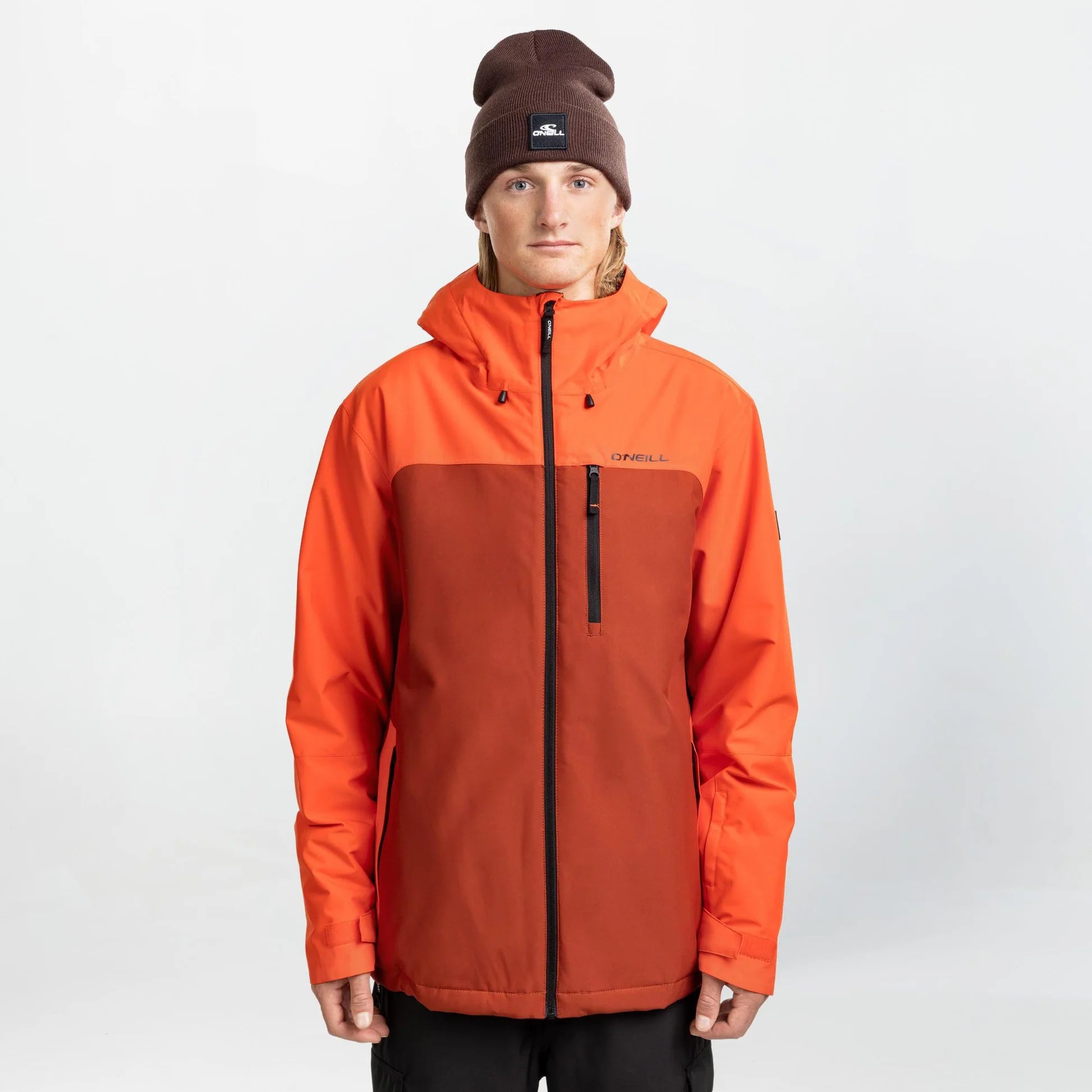 O'Neill Cruz Duo Snow Jacket Mens 2026 Flame Colour Block - Elevation107