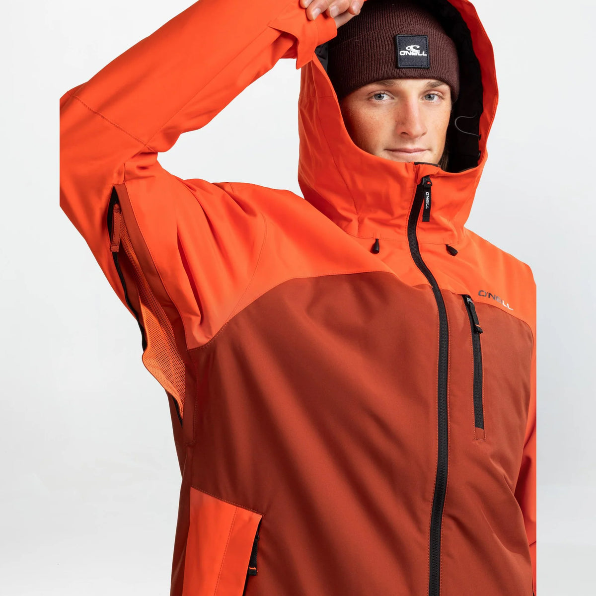 O'Neill Cruz Duo Snow Jacket Mens 2026 Flame Colour Block - Elevation107