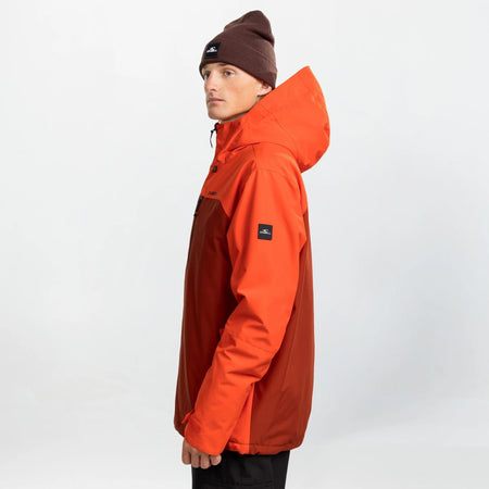 O'Neill Cruz Duo Snow Jacket Mens 2026 Flame Colour Block - Elevation107