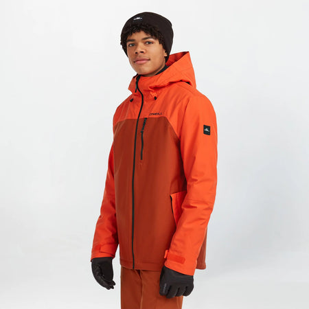O'Neill Cruz Duo Snow Jacket Mens 2026 Flame Colour Block - Elevation107
