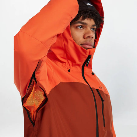 O'Neill Cruz Duo Snow Jacket Mens 2026 Flame Colour Block - Elevation107