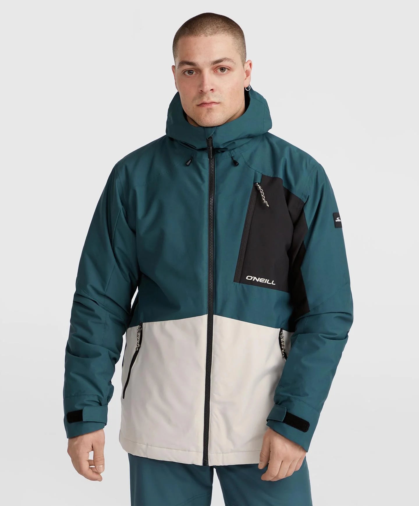 ONeill Hammer Block Snow Jacket Mens 2025 Alma Steel - Elevation107