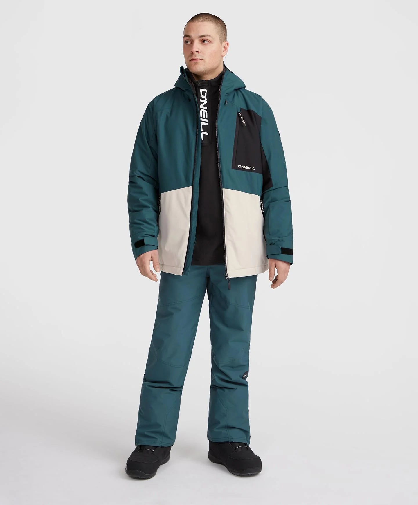 ONeill Hammer Block Snow Jacket Mens 2025 Alma Steel - Elevation107