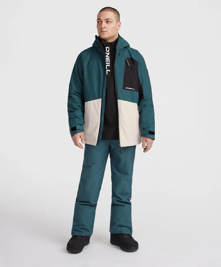 ONeill Hammer Block Snow Jacket Mens 2025 Alma Steel - Elevation107