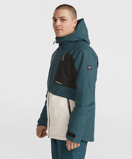 ONeill Hammer Block Snow Jacket Mens 2025 Alma Steel - Elevation107