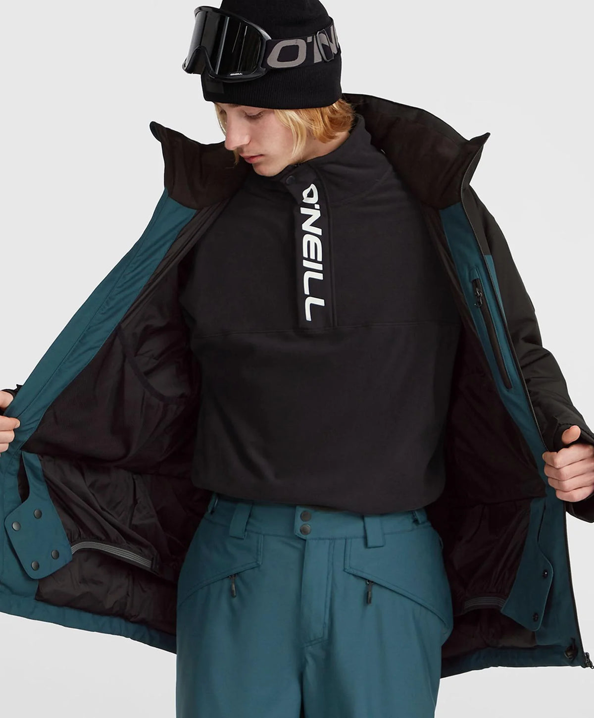 ONeill Hammer Plus Snow Jacket Mens 2025 Alma Steel - Elevation107