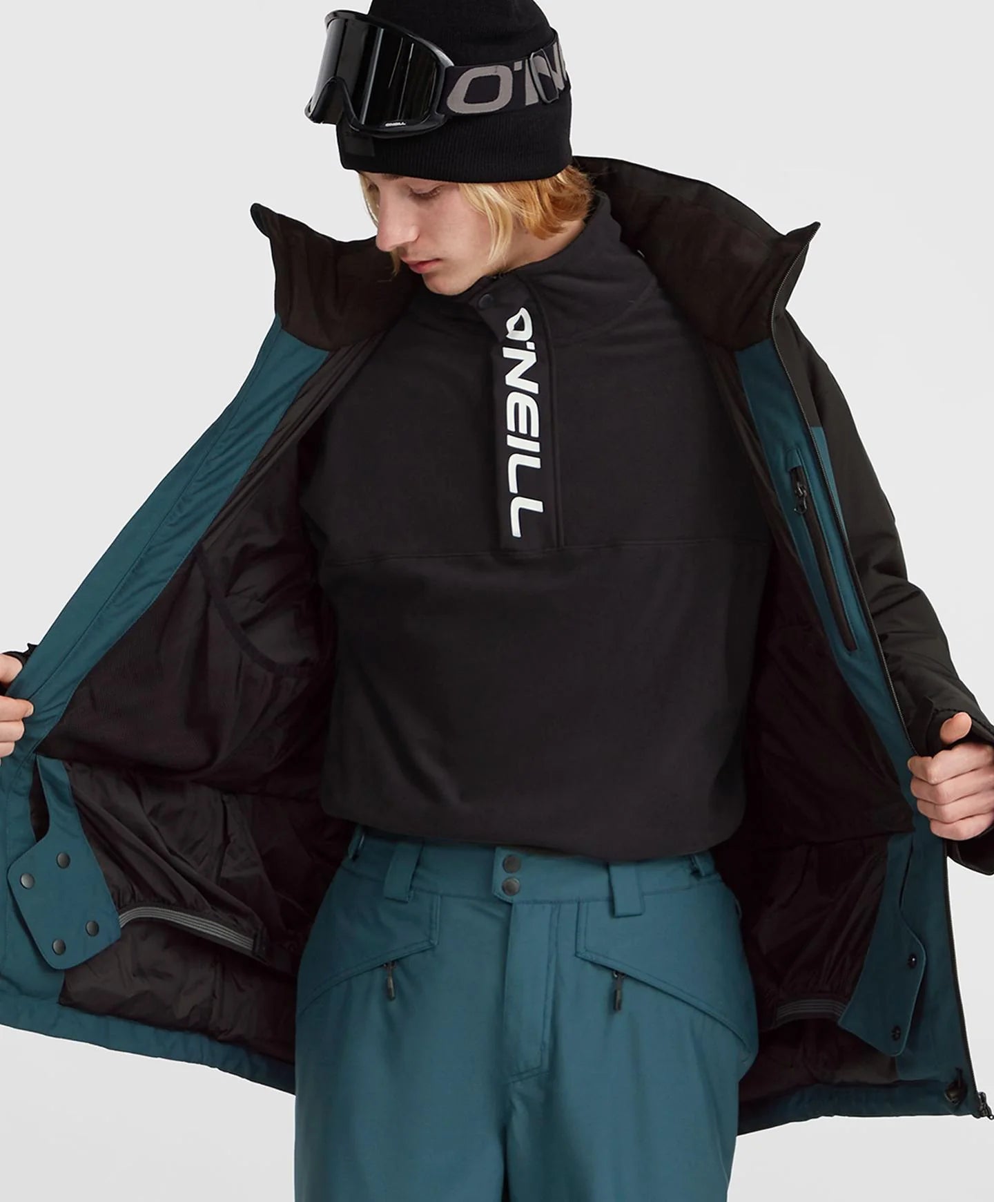 ONeill Hammer Plus Snow Jacket Mens 2025 Alma Steel - Elevation107