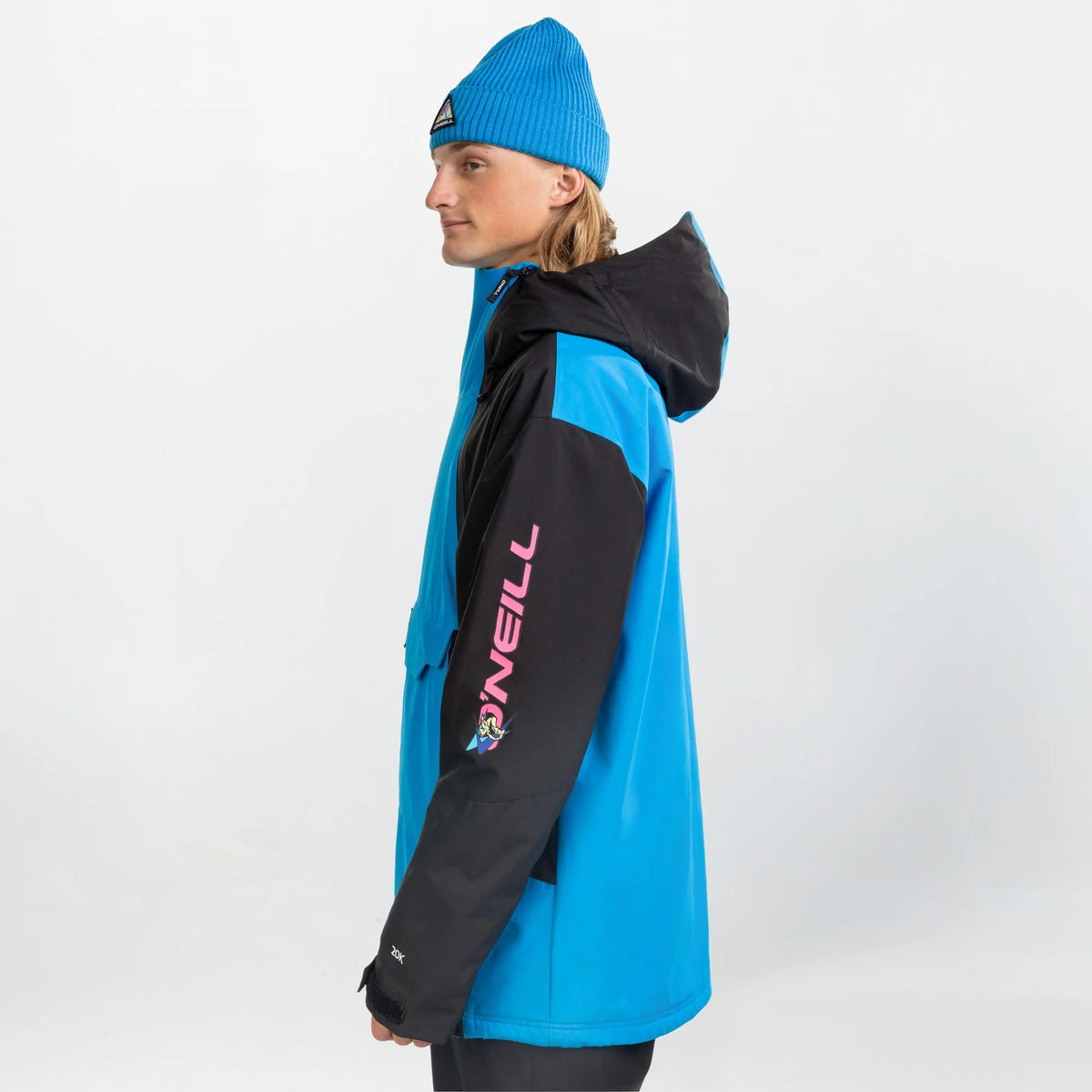 O'Neill Play Asymmetric Snow Jacket Mens 2026 Ocean Melody Colour Block - Elevation107