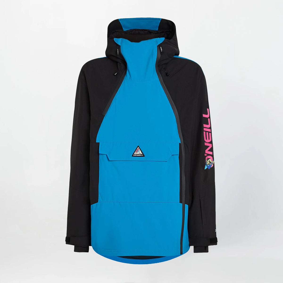 O'Neill Play Asymmetric Snow Jacket Mens 2026 Ocean Melody Colour Block - Elevation107