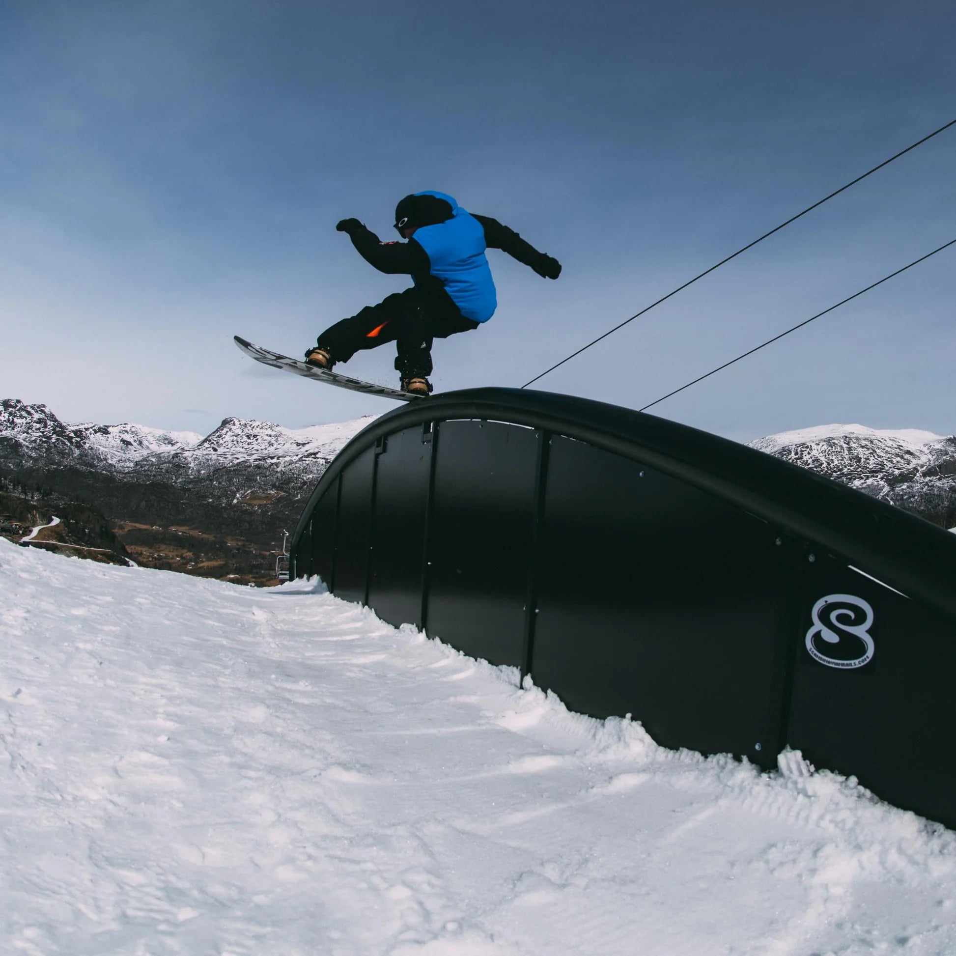 O'Neill Play Asymmetric Snow Jacket Mens 2026 Ocean Melody Colour Block - Elevation107