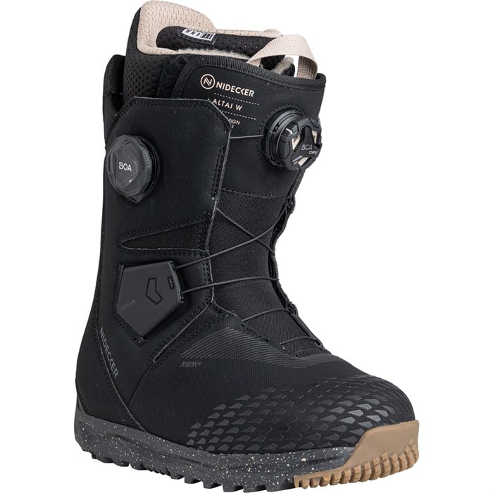 Nidecker Altai Double Boa Snowboard Boots Womens 2026 Black - Elevation107