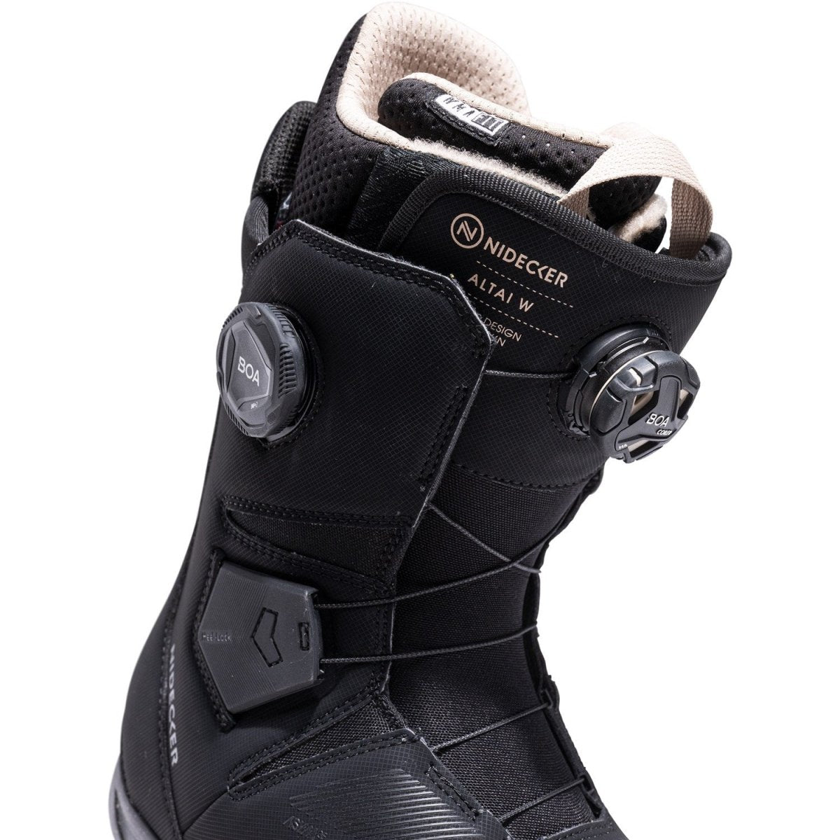 Nidecker Altai Double Boa Snowboard Boots Womens 2026 Black - Elevation107