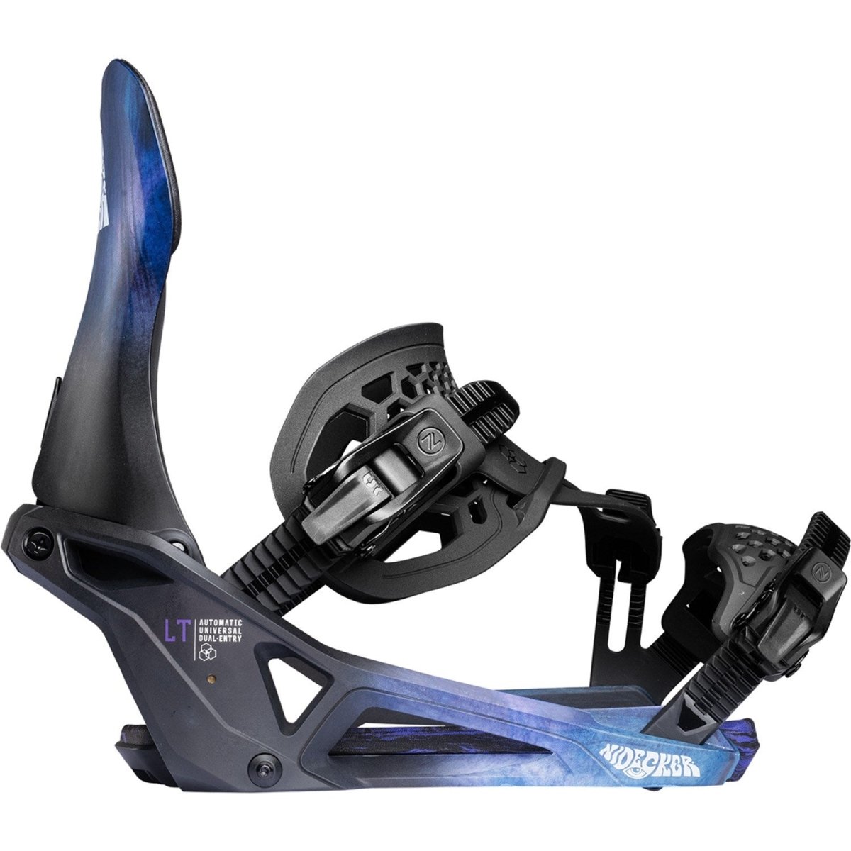 Nidecker LT Supermatic Snowboard Bindings 2026 Bio Black - Elevation107