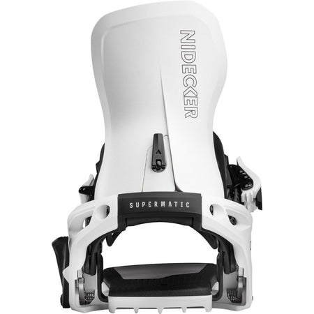 Nidecker LT Supermatic Snowboard Bindings 2026 White - Elevation107