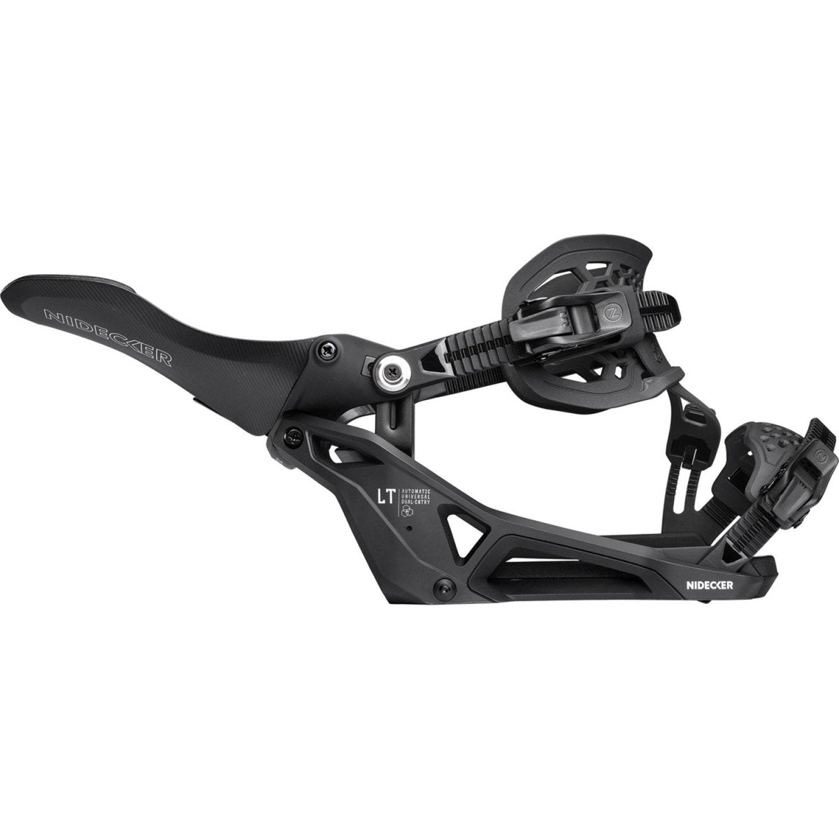 Nidecker LT Supermatic Snowboard Bindings 2026 Black - Elevation107