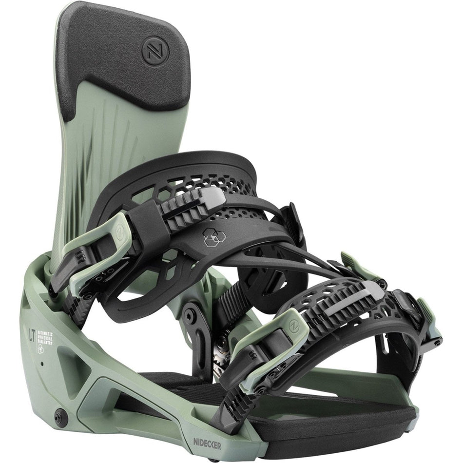Nidecker LT Supermatic Snowboard Bindings 2026 Olive - Elevation107
