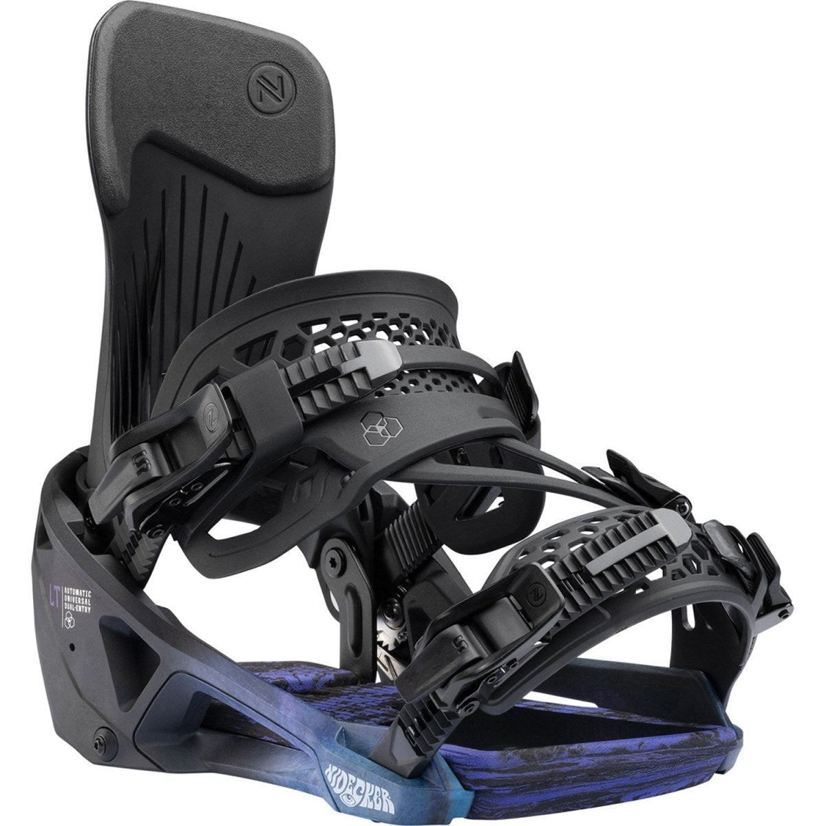 Nidecker LT Supermatic Snowboard Bindings 2026 Bio Black - Elevation107