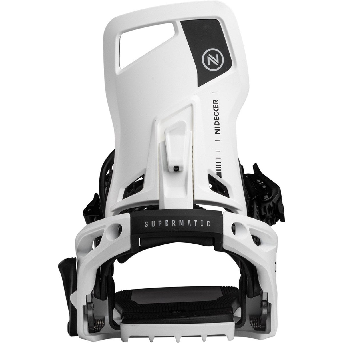Nidecker OG Supermatic Snowboard Bindings 2026 White - Elevation107