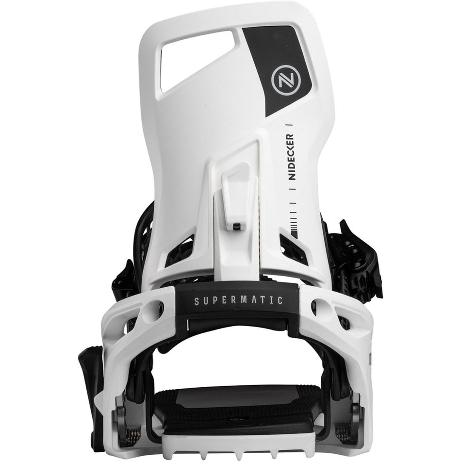Nidecker OG Supermatic Snowboard Bindings 2026 White - Elevation107