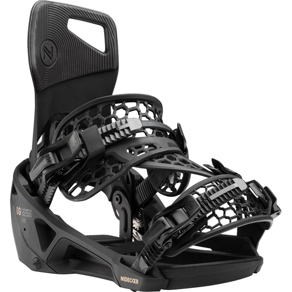 Nidecker OG Supermatic Snowboard Bindings 2026 Black - Elevation107