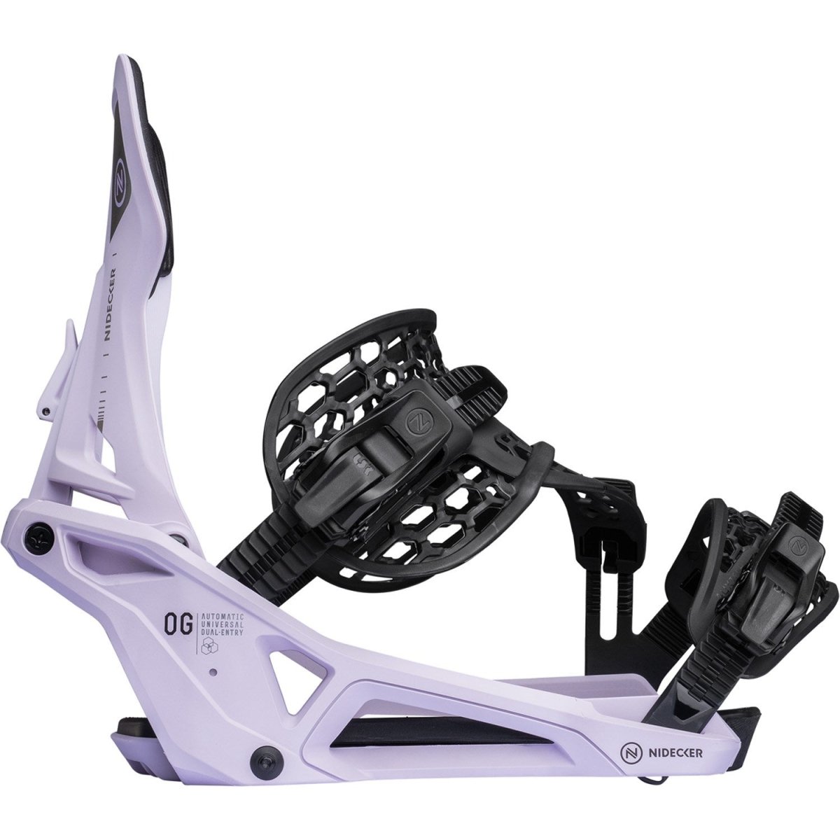Nidecker OG Supermatic Snowboard Bindings 2026 Heather - Elevation107