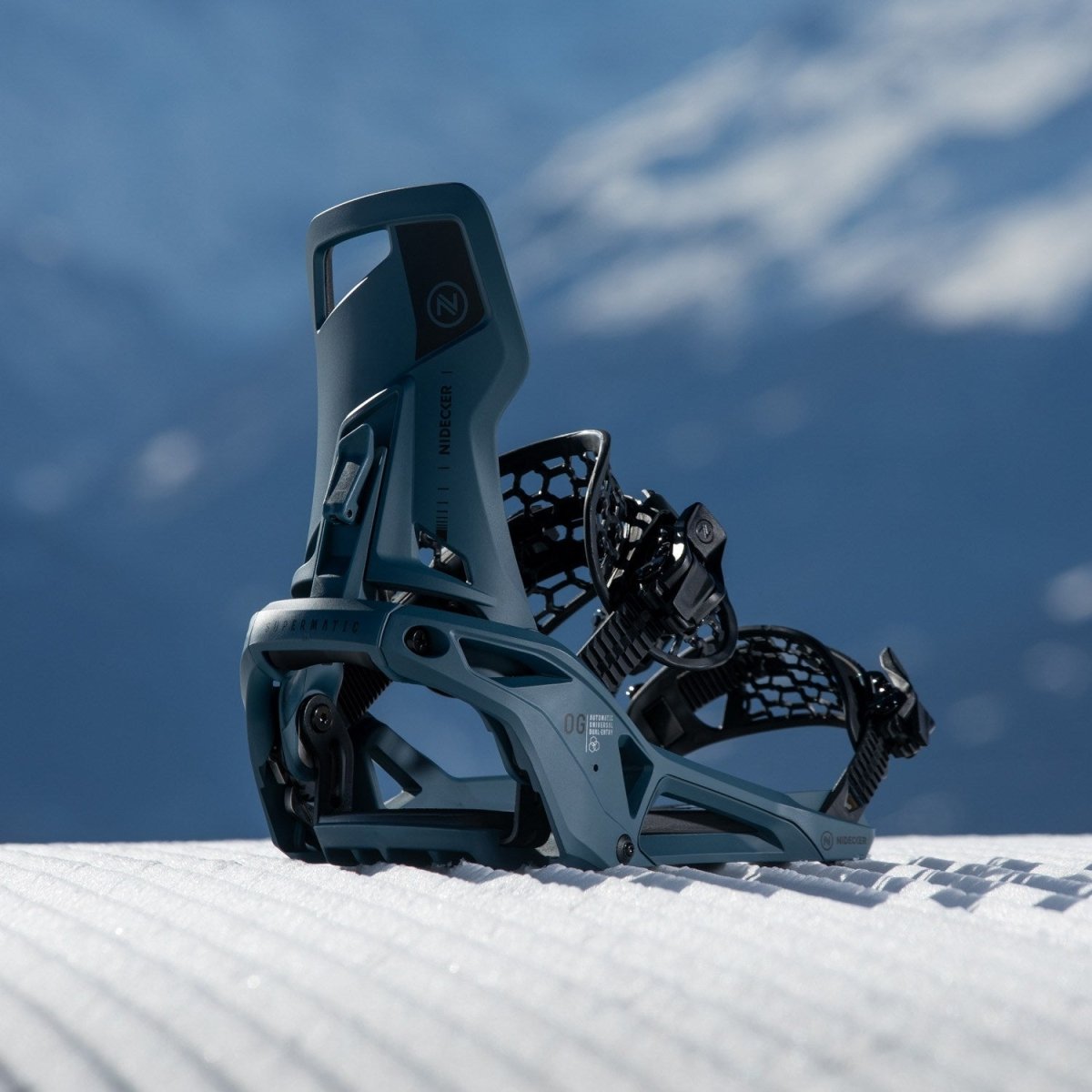Nidecker OG Supermatic Snowboard Bindings 2026 Atlantic - Elevation107