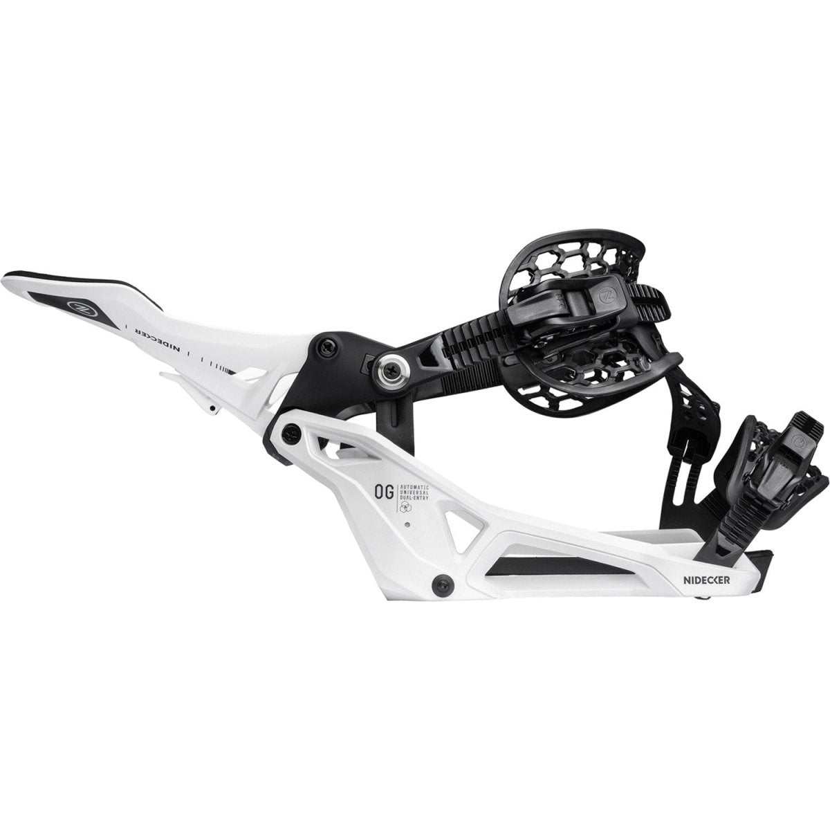 Nidecker OG Supermatic Snowboard Bindings 2026 White - Elevation107
