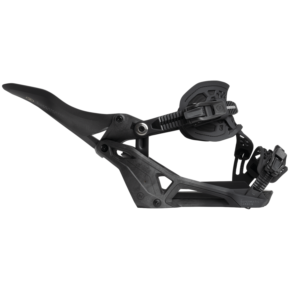 Nidecker Carbon Supermatic Snowboard Bindings 2026 Black - Elevation107