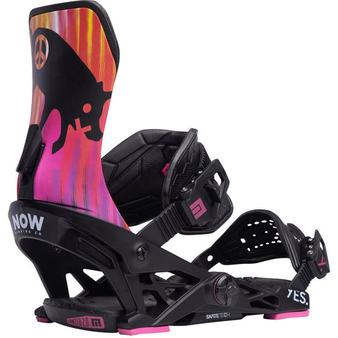 Now Select Pro x Yes Collab Snowboard Bindings Mens 2024 Black / Pink