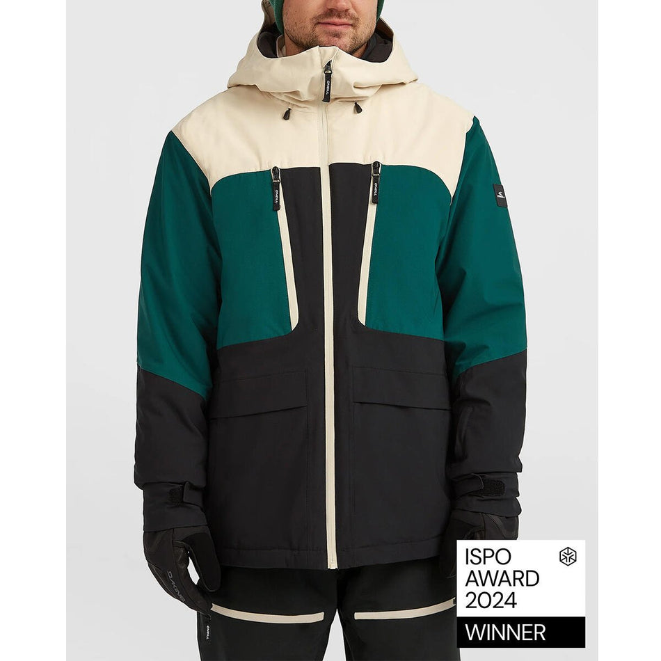 O'Neill Peak Fire Snow Jacket Mens 2026 Macaron Colour Block - Elevation107