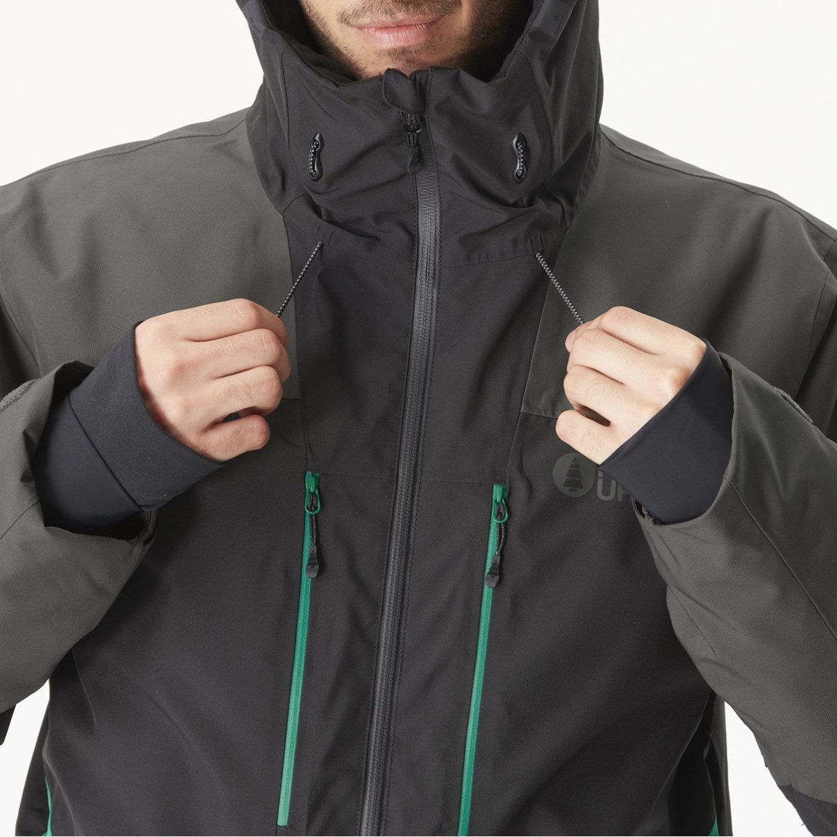Picture Organic Object Jacket Mens Spectra Green / Black - Elevation107