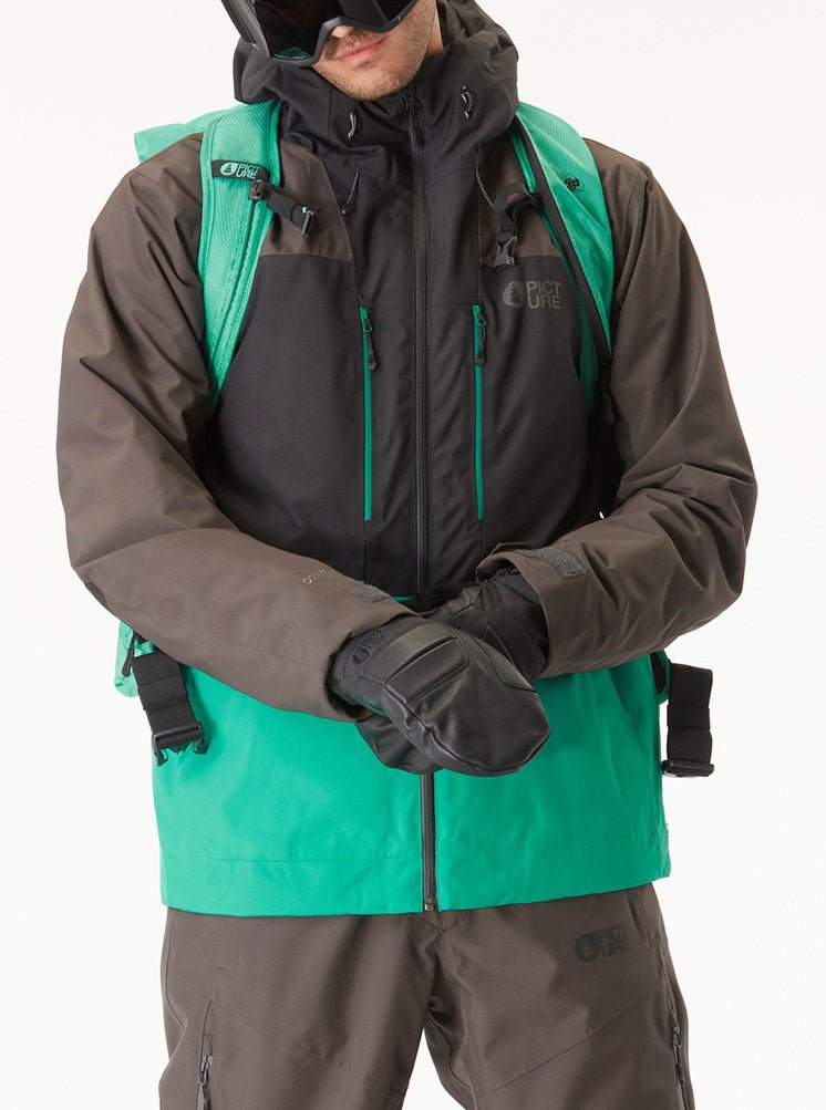 Picture Organic Object Jacket Mens Spectra Green / Black - Elevation107