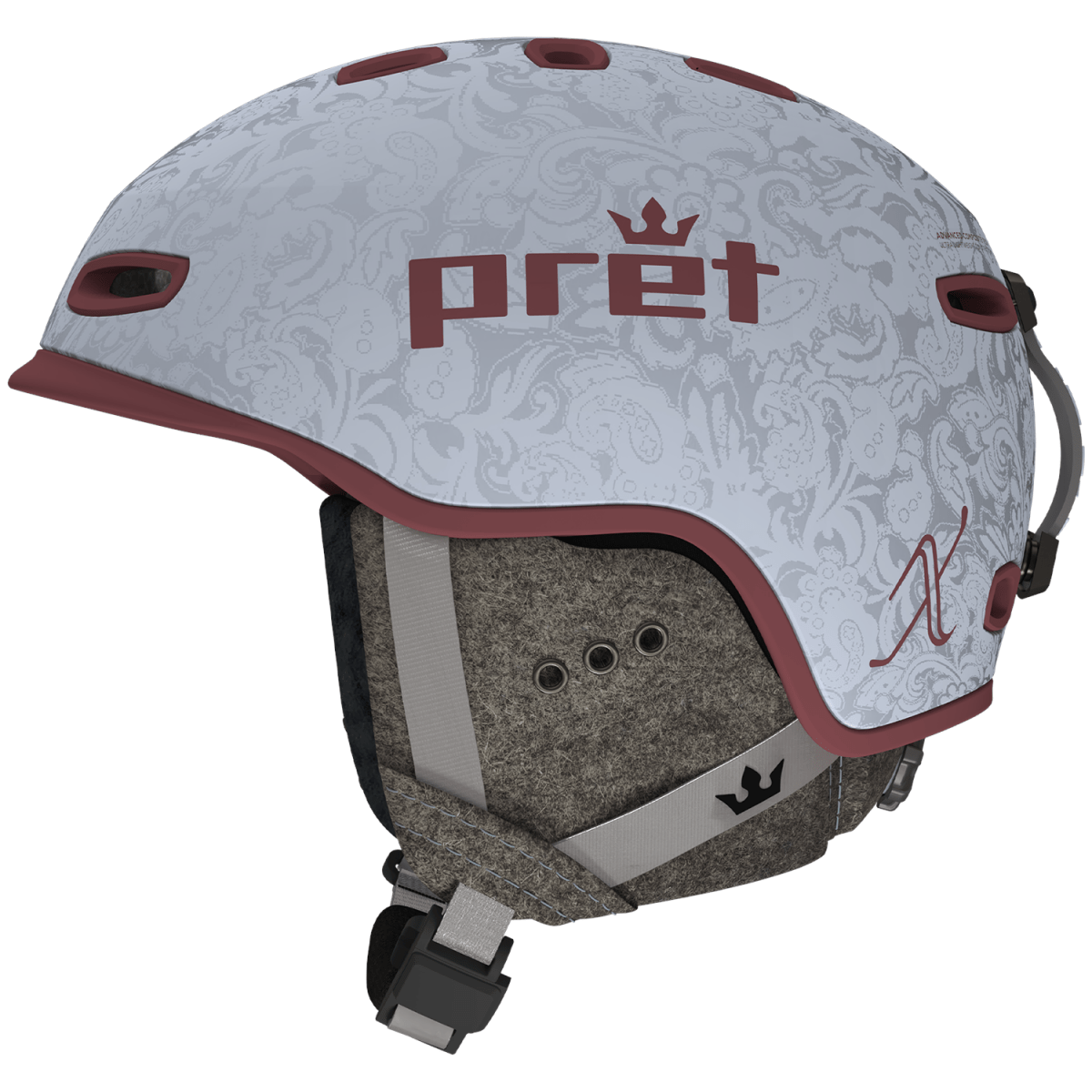 Pret Lyrix X2 MIPS Helmet Womens 2025 Maroon Mist - Elevation107