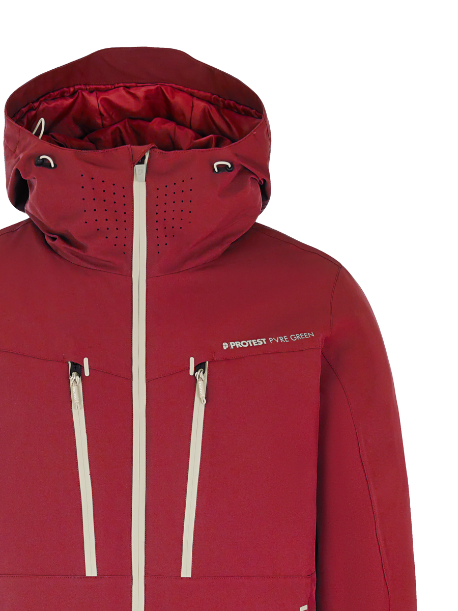 Protest Timothy Jacket Mens 2026 Velvet Red - Elevation107