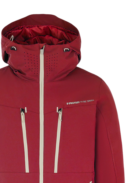 Protest Timothy Jacket Mens 2026 Velvet Red - Elevation107