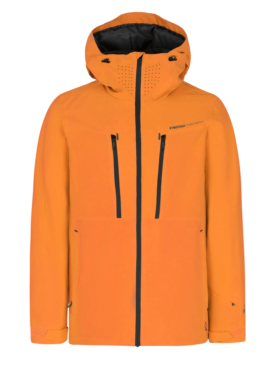 Protest Timothy Jacket Mens 2026 Caramel Yellow - Elevation107