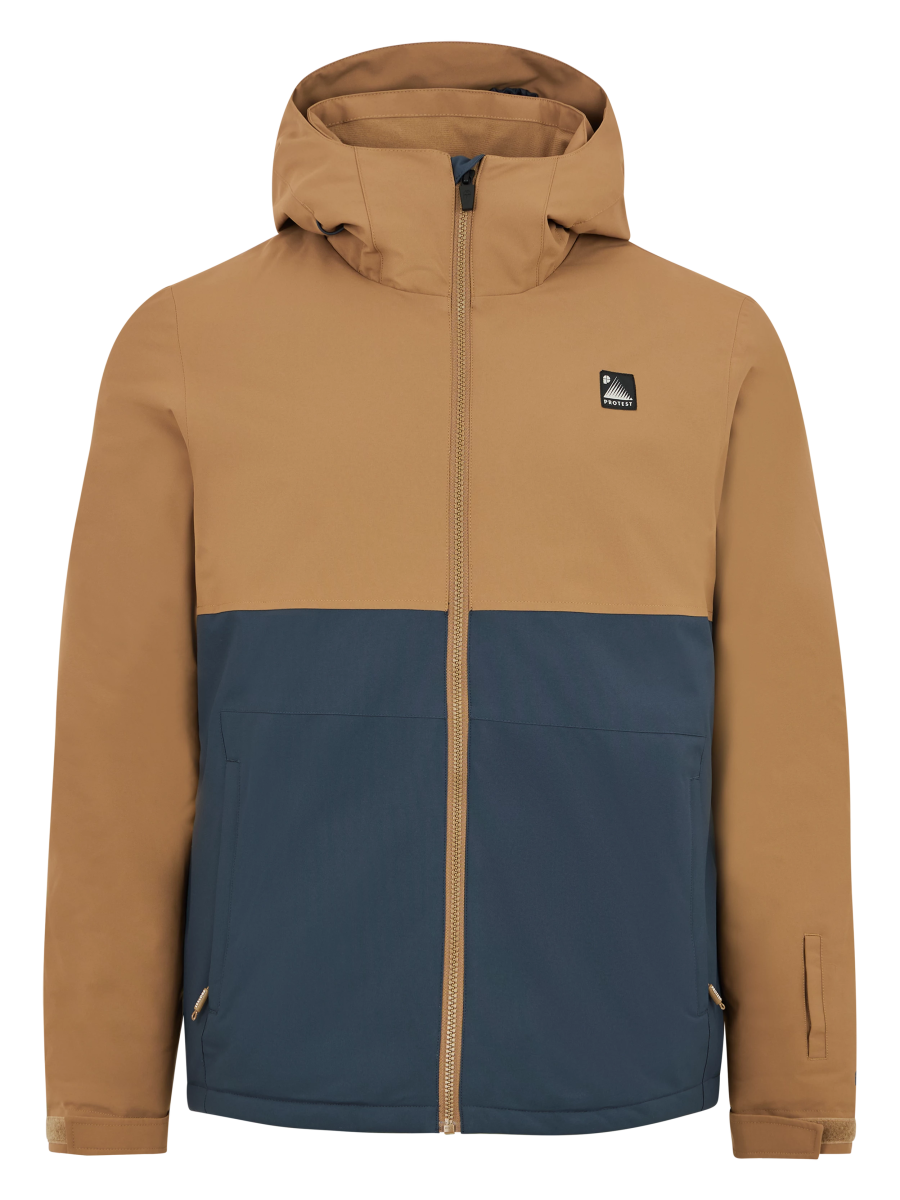 Protest Aldego Jacket Mens Sandy Brown - Elevation107