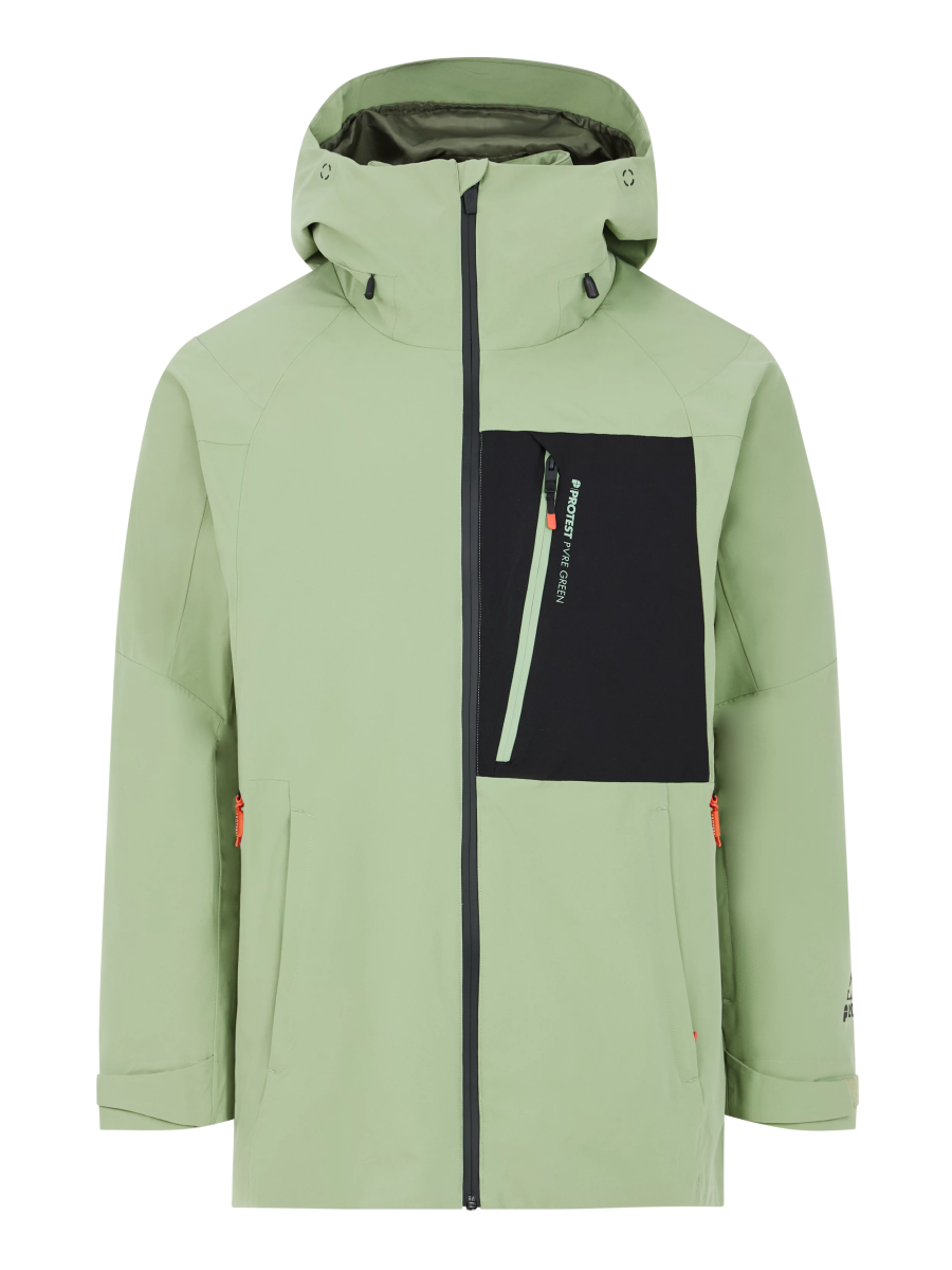 Protest Found Jacket Mens 2025 Marl Green - Elevation107