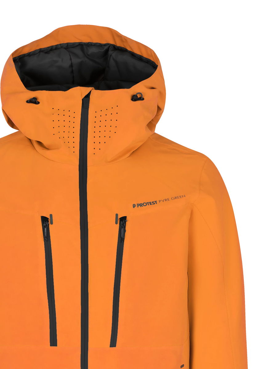 Protest Timothy Jacket Mens 2026 Caramel Yellow - Elevation107