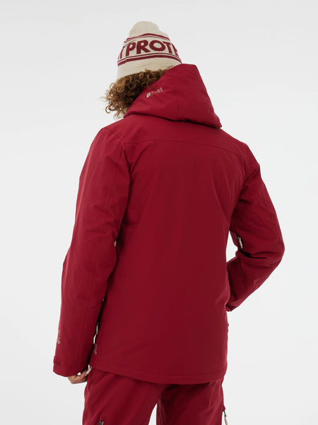 Protest Timothy Jacket Mens 2026 Velvet Red - Elevation107