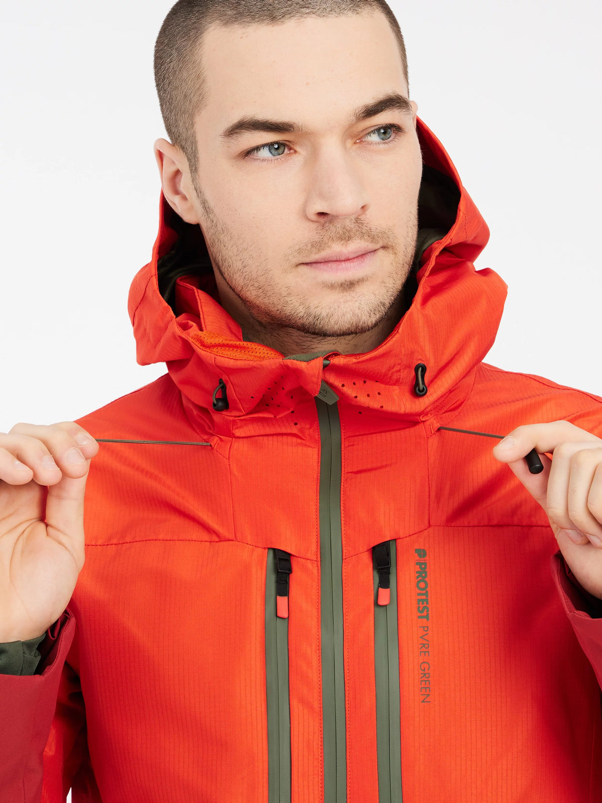 Protest Bakie Jacket Mens 2025 Burnt Orange - Elevation107