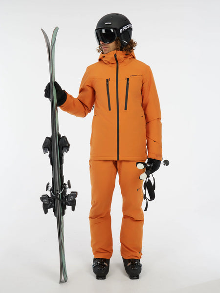 Protest Timothy Jacket Mens 2026 Caramel Yellow - Elevation107