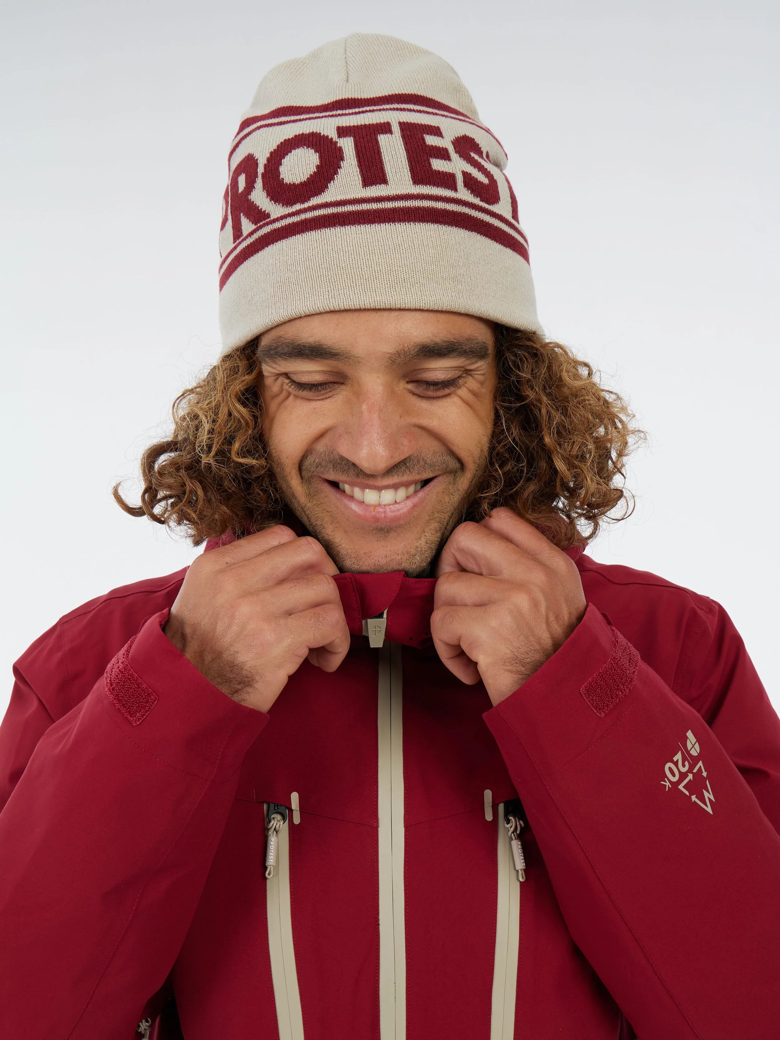 Protest Timothy Jacket Mens 2026 Velvet Red - Elevation107