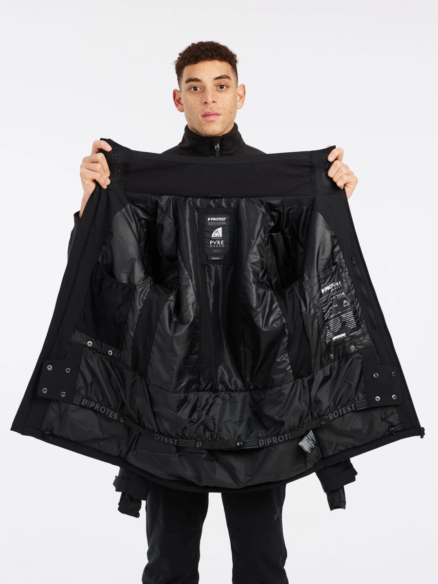 Protest Timothy Jacket Mens 2026 Black - Elevation107