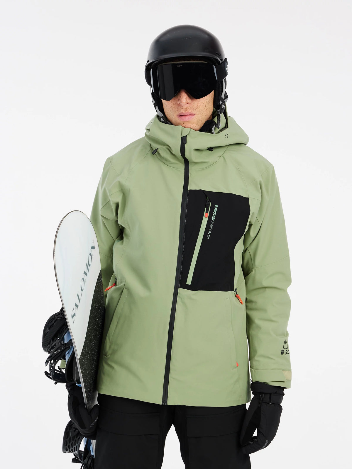 Protest Found Jacket Mens 2025 Marl Green - Elevation107