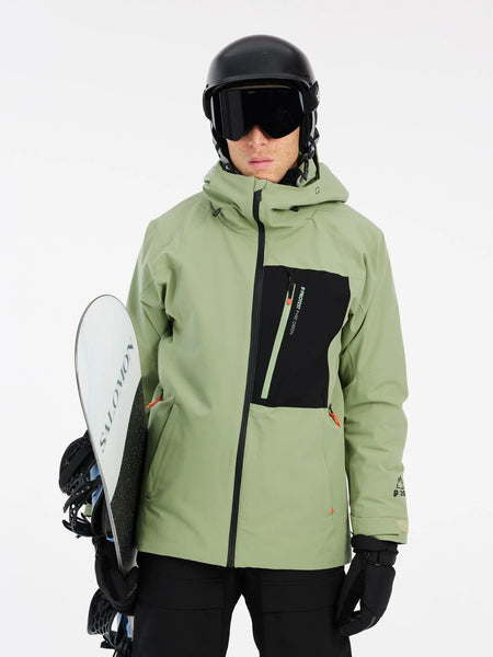 Protest Found Jacket Mens 2025 Marl Green - Elevation107