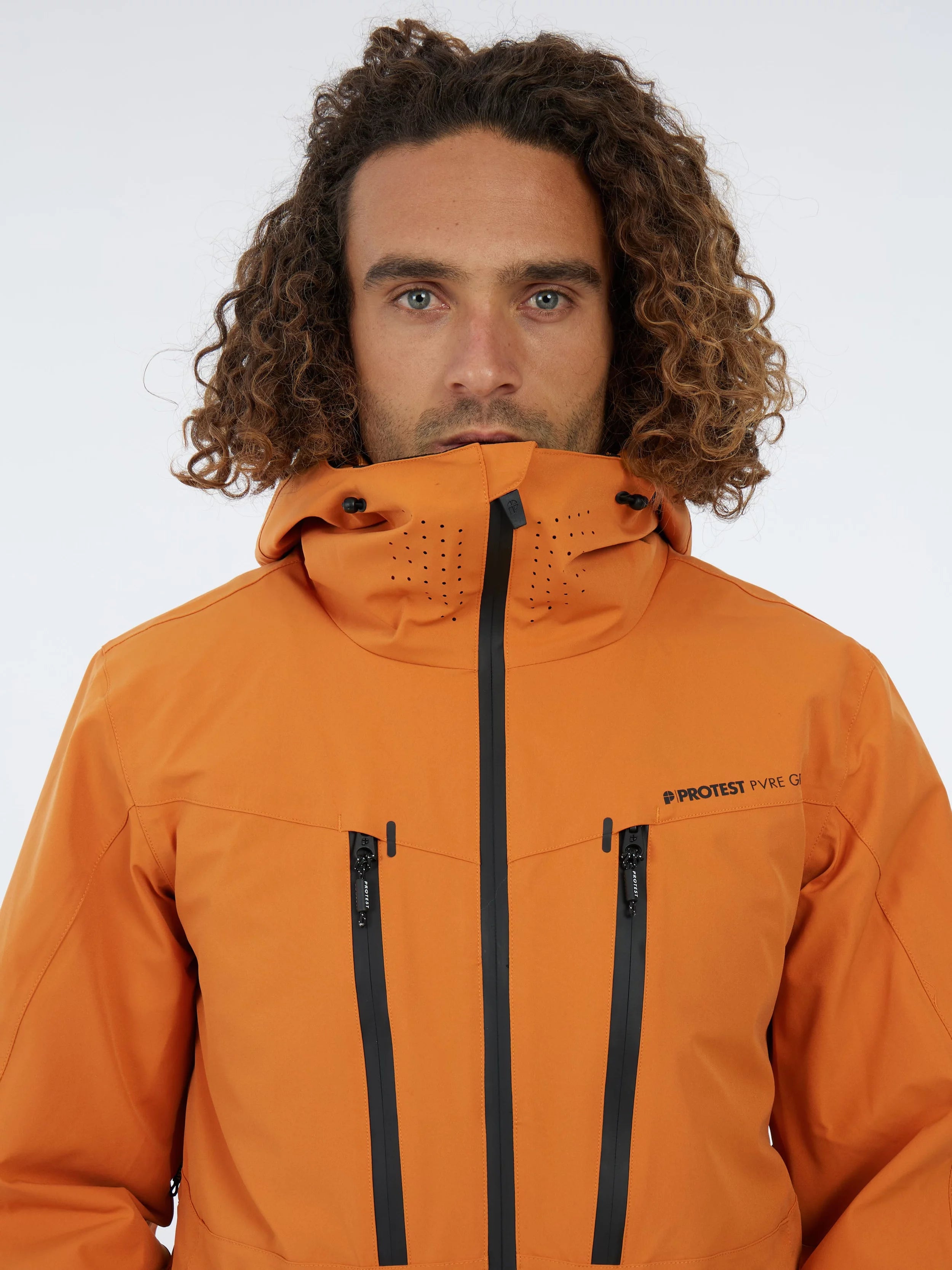 Protest Timothy Jacket Mens 2026 Caramel Yellow - Elevation107