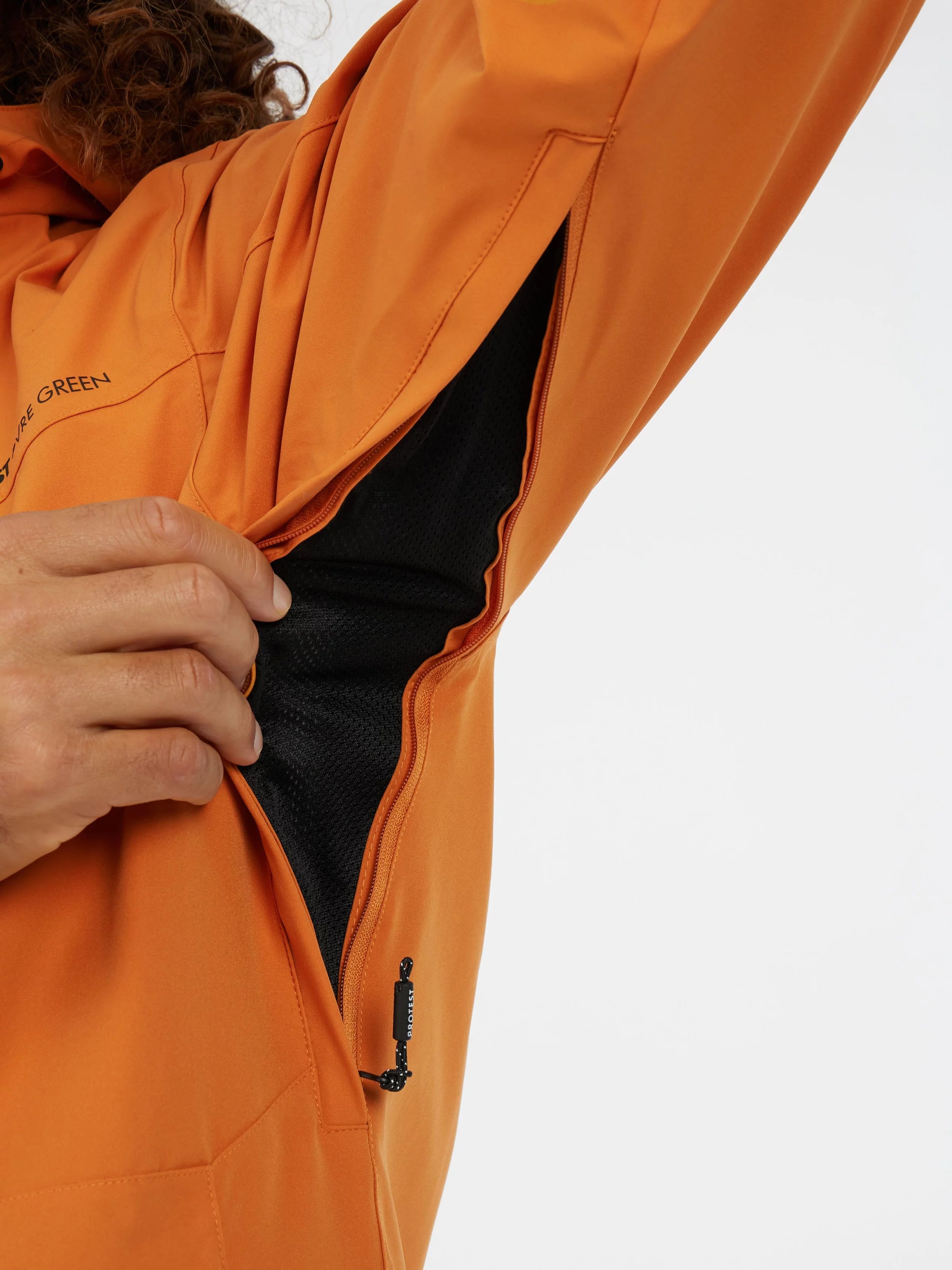 Protest Timothy Jacket Mens 2026 Caramel Yellow - Elevation107