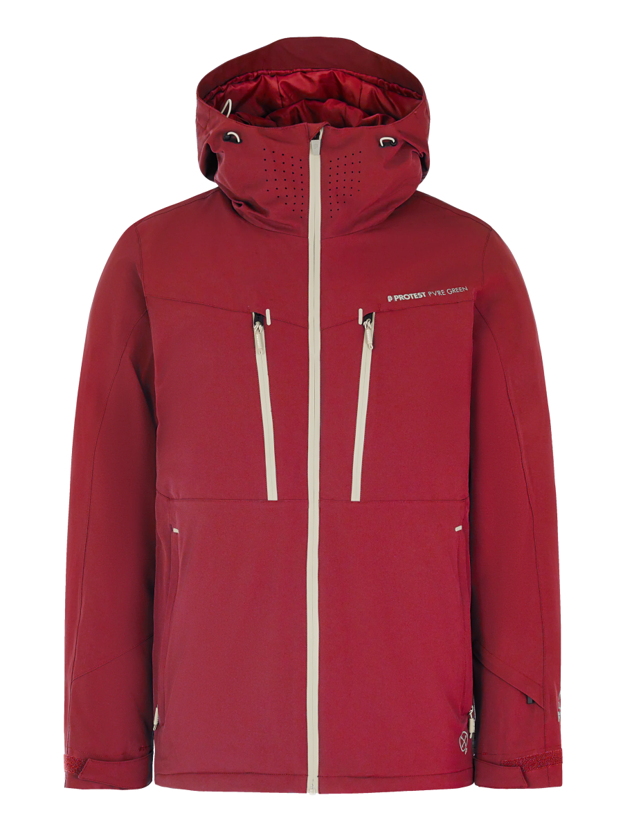 Protest Timothy Jacket Mens 2026 Velvet Red - Elevation107