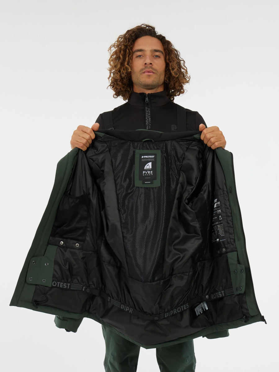 Protest Timothy Jacket Mens 2026 Kale Green - Elevation107